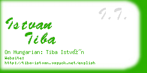 istvan tiba business card